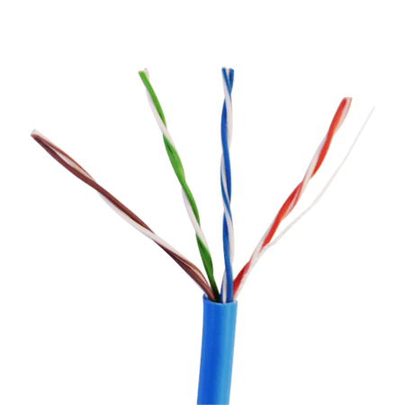 Cáp LAN CAT5E CCA UTP 24AWG 4PRS Solid – PVC