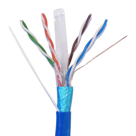 Cáp LAN CAT6 CCA FTP 23AWG 4PRS Solid – PVC