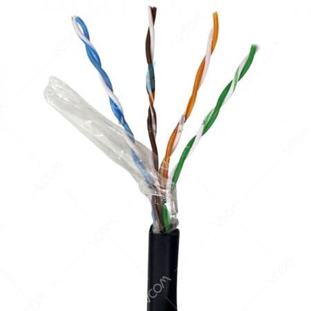Cáp mạng Cat5e UTP Vcom 24AWG 4PRS Solid PE