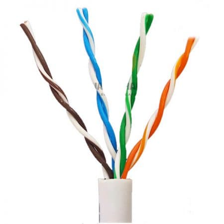 Cáp mạng Cat5E UTP Vcom 24AWG 4PRS – PVC