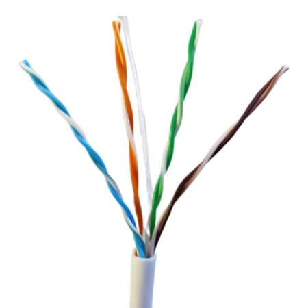 Cáp mạng Cat5E UTP 25AWG 4PRS Vcom – PVC