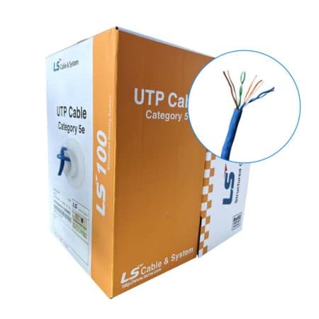 Cáp mạng LS CAT5E UTP, 24AWG – Cuộn 100M