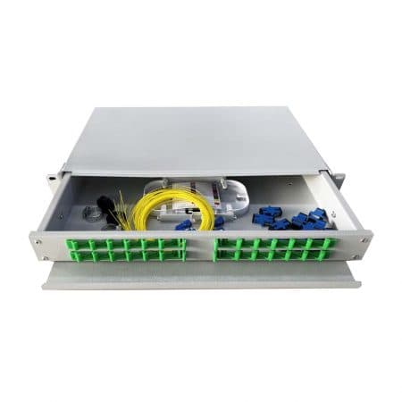Hộp phối quang ODF 12Fo SC/UPC rack trượt