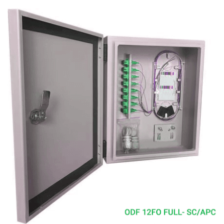 Hộp phối quang ODF 12Fo SC/APC ngoài trời