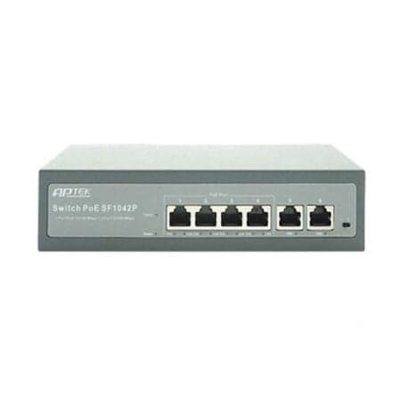Switch APTEK SF1042P 4 Port PoE + 2 Port Uplink