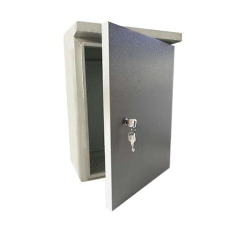 Tủ ngoài trời 400x300x200mm, có mái che