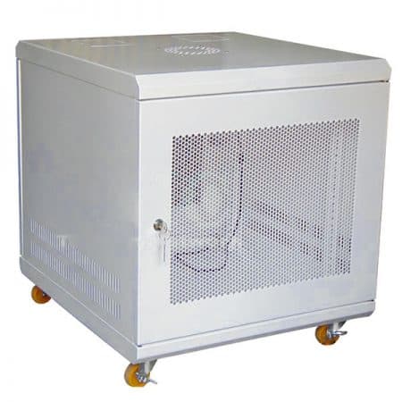 Tủ Rack 12U-D600, Tủ mạng 12U-D600 19″ – Màu trắng, có bánh xe