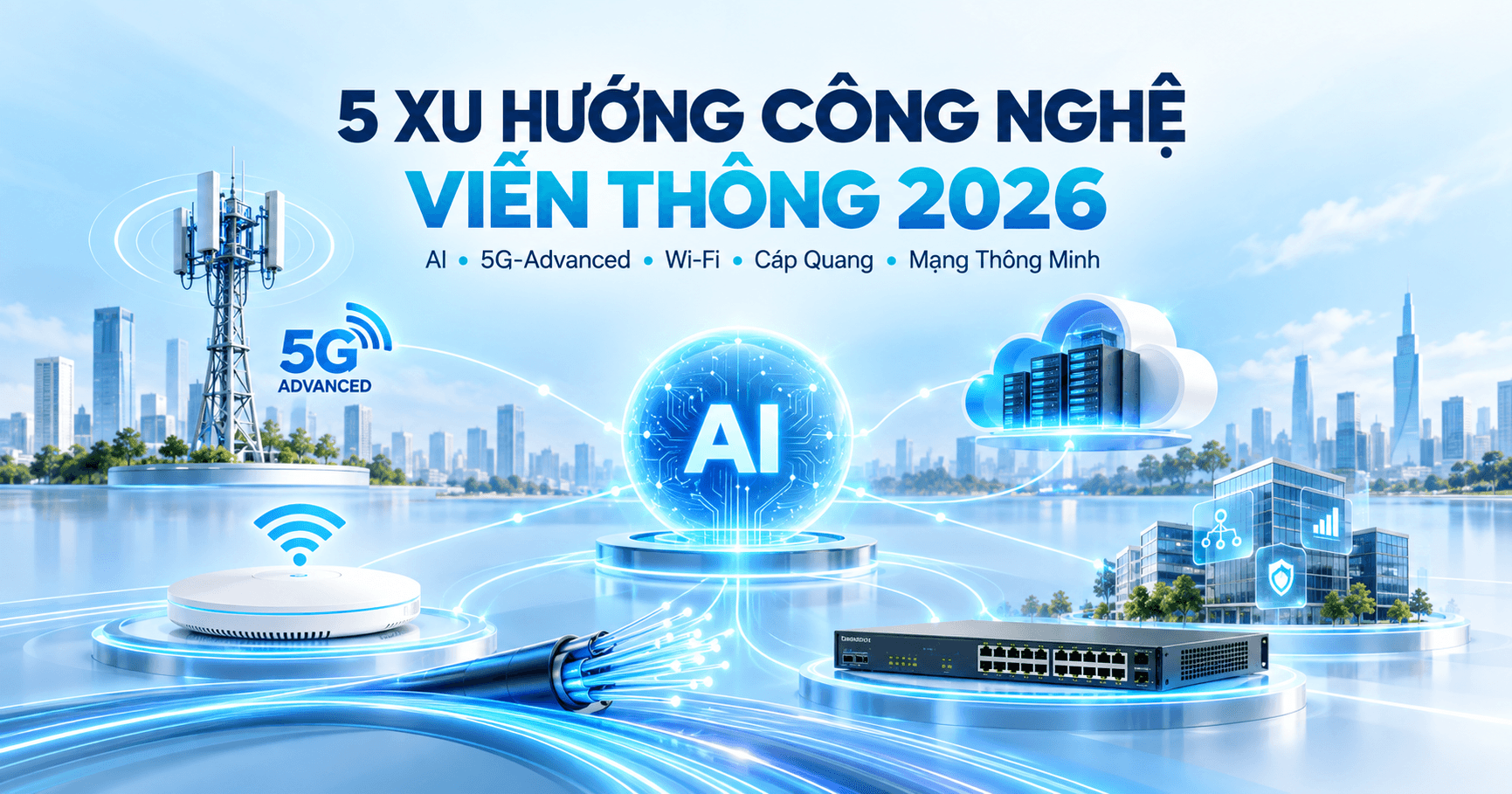 5 Xu Hướng Công Nghệ Viễn Thông Nổi Bật Năm 2026