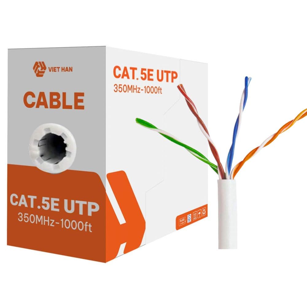 Cáp Mạng Việt Hàn LEAD Cat5e UTP 26AWG PVC 305m