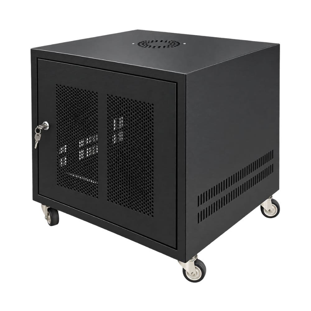 Tủ Rack PANARACK 10U D600 520x550x600mm Hàn Liền Có Bánh Xe