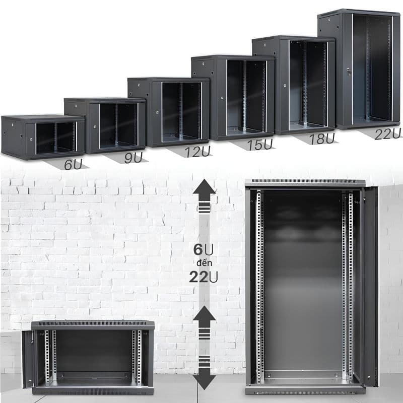Tủ Rack 6U, 10U, 15U, 20U Khác Nhau Thế Nào?