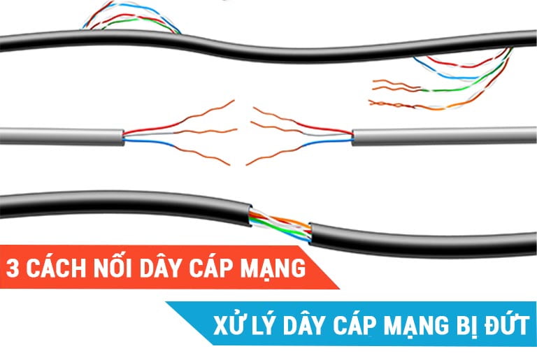 5 bước nối dây cáp mạng bị đứt đơn giản nhất