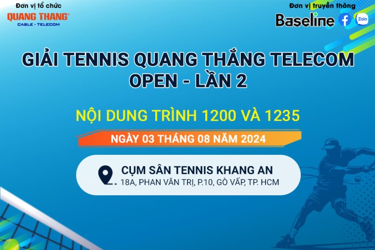 Giải Tennis Quang Thắng Telecom Open – Lần 2