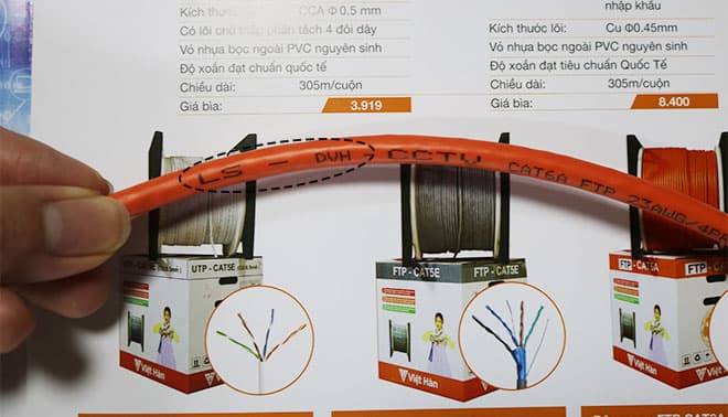 Cách đọc thông số in trên dây cáp mạng