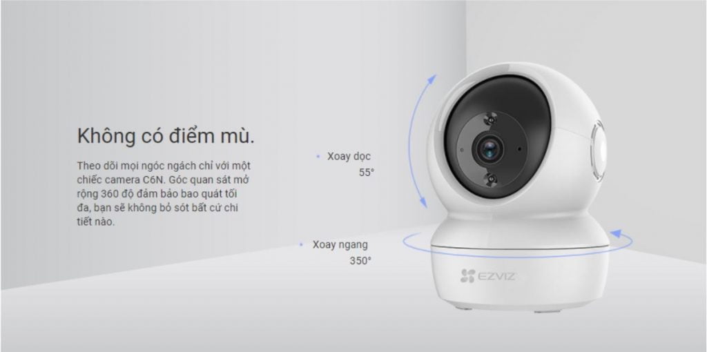 Camera Wifi không dây EZVIZ 4MP CS-C6N-D0-8B4WF