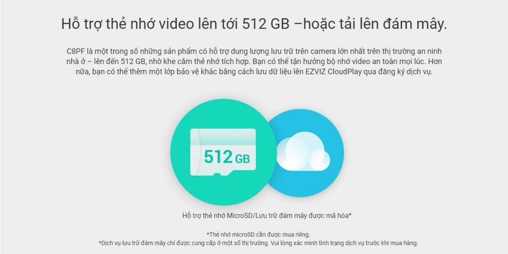 Camera Wifi không dây EZVIZ C8PF 2MP