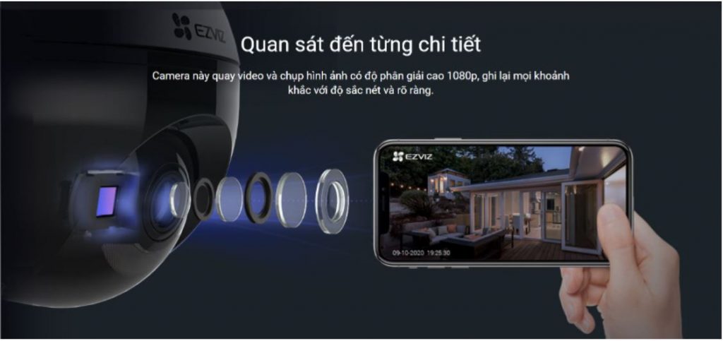 Camera Wifi ngoài trời EZVIZ C8C 2MP