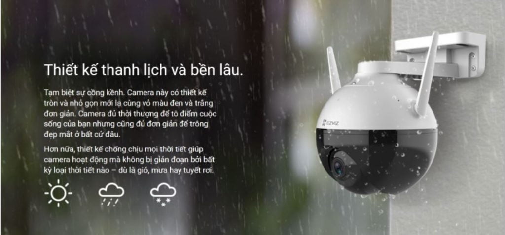Camera Wifi ngoài trời EZVIZ C8C 2MP