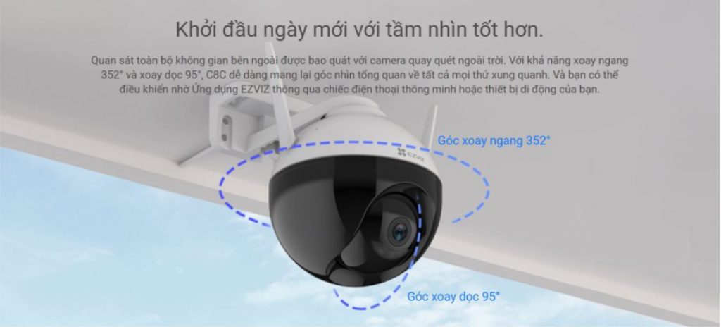 Camera Wifi ngoài trời EZVIZ C8C 2MP