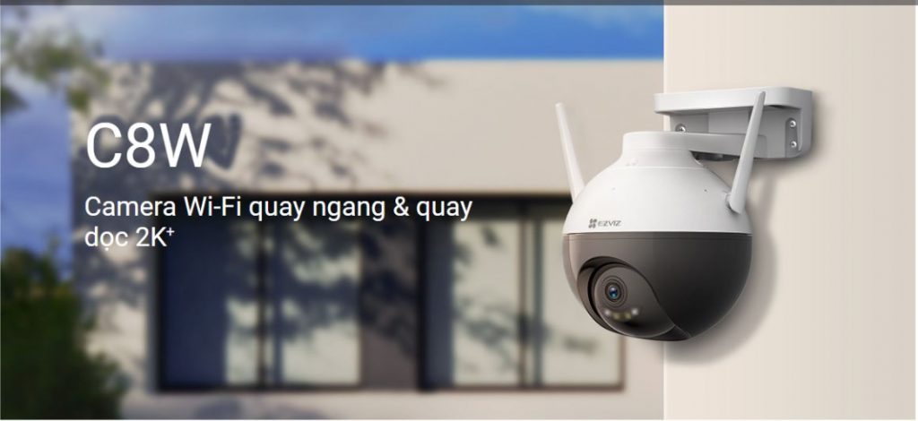 Camera Wifi ngoài trời 4MP EZVIZ C8W quay quét  360 độ