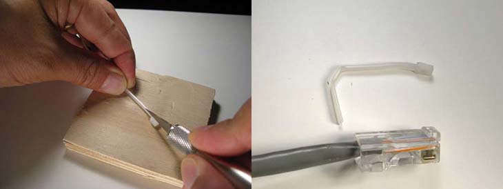Cách xử lý khi đầu cáp mạng bị gãy lẫy cài