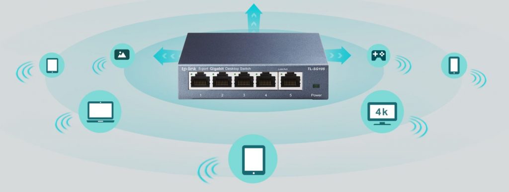 Switch chia mạng 5 cổng TP-Link TL-SG105