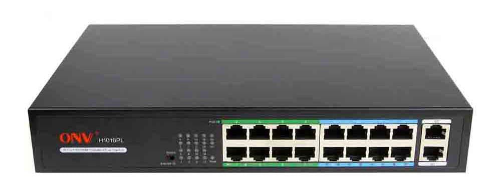 Switch Poe 16 Port Onv H1016PLS