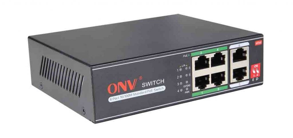 Switch PoE 4 Port Onv H1064PLS