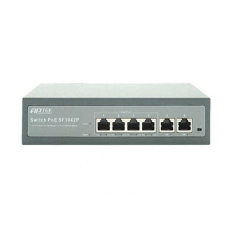 Switch APTEK SF1042P 4 Port PoE + 2 Port Uplink