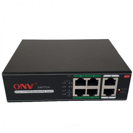 Switch PoE 4 Port Onv H1064PLS + 2 Uplink