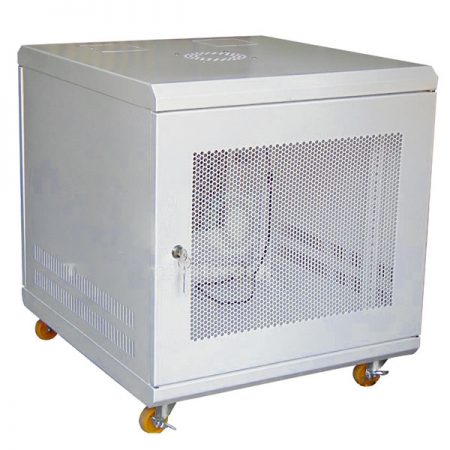 Tủ Rack 12U-D600, Tủ mạng 12U-D600 19″ – Màu trắng, có bánh xe