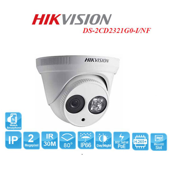 Camera IP hồng ngoại 2MP HIKVISION DS-2CD2321G0-I/NF