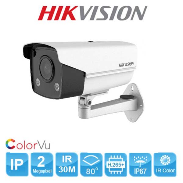 Camera IP 2MP Colorvu HIKVISION DS-2CD2T27G3E-L